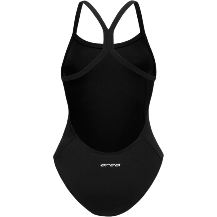 2024 Orca Frauen Core One-Piece Thin Strap Swimsuit MS51TT35 - Black